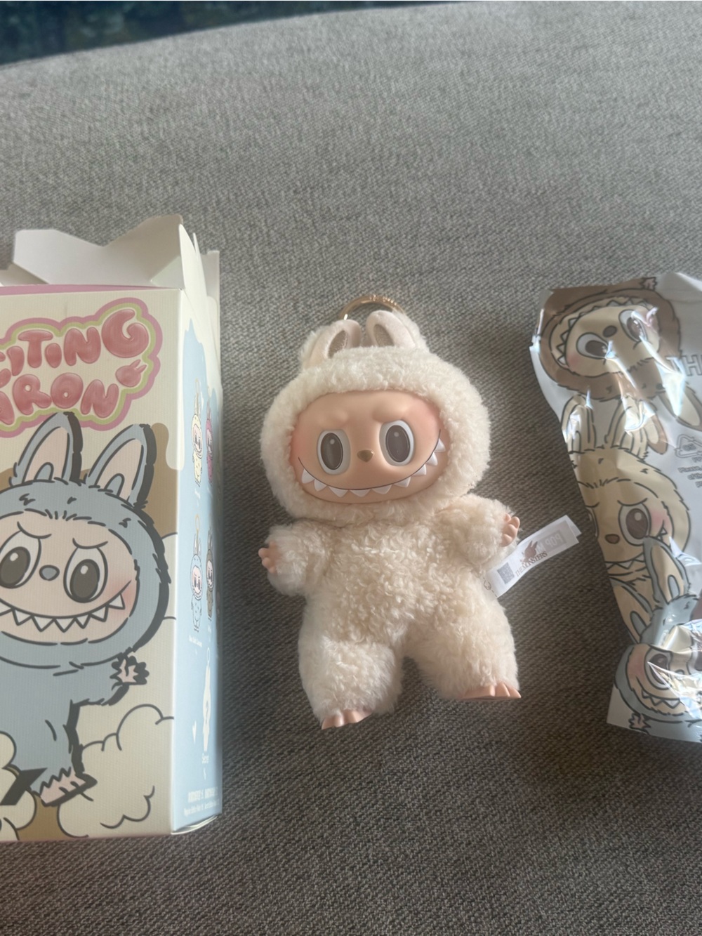 Soymilk Labubu Doll Keychain - Cream Cute Character